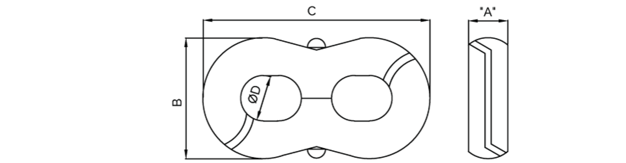 Figure of 8 ‘Swing Link’ Connector