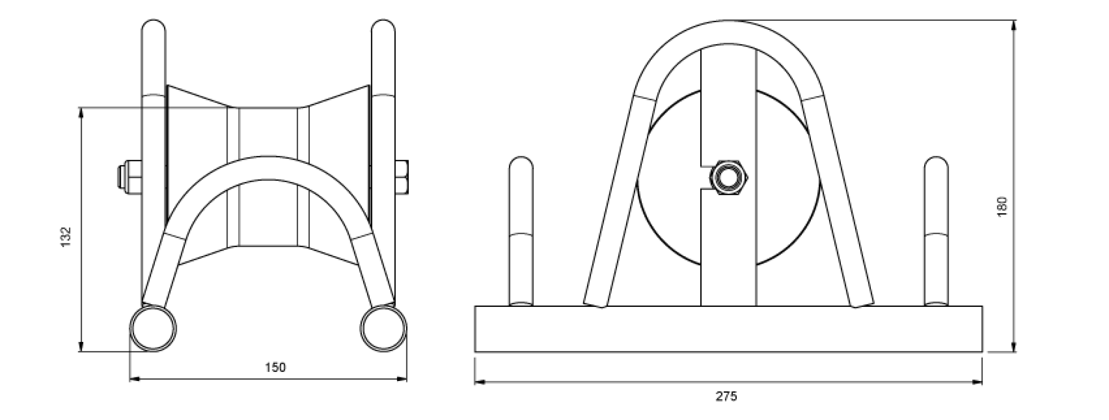 Compact Bridge Type Cable Laying Roller