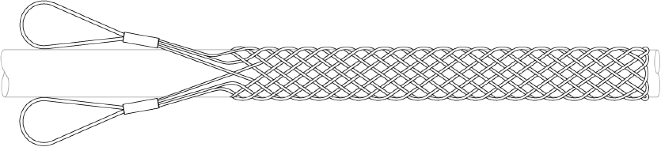 Flexible & Thimble Eye Cable Grips - Double Eye